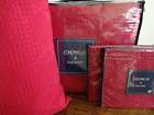 Daniel Cremieux Everette Red Waffle Weave Cotton King Coverlet Sham