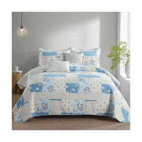X120 Dduoxin 658358526668 Queen Quilt 102 Inch - 100% Cotton Reversible Quilted Bedspreads W