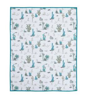 De Leon Collections 197645637781 Saguaro Desert Southwestern Native Cactus Boho 60 Inch X 50 Decorative Qu