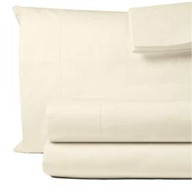 Decfair 052317764243 100% Egyptian Cotton Queen Bed Sheets Set 1000 Thread Count Ivory Luxury Hote