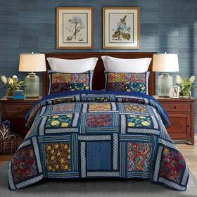 Decmay 313028039069 Quilts Queen Size Sets - 100% Cotton Bedspreads Handmade