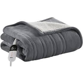 Degrees Of Comfort 022164429879 Comfor Heated Throw Blanket - Soft Flannel Electric Throws With 6