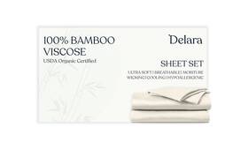 Delara 740588194073 Luxury 100% Organic Viscose Derived From Bamboo Sheet Sets Soft And Coo