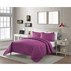 Dh5722771134528 Piece Purple Kids Navy Blue Diamond Pattern Quilt 5722771134528