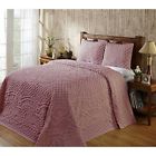 Dh742567897050 Piece Pink Oversized Chenille Bedspread King Drapes Over 742567897050