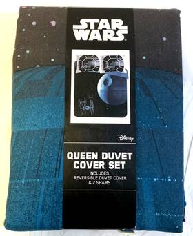 Disney 032281201876 Jay Franco Star Wars Death Queen Duvet Cover Set With Two Shams