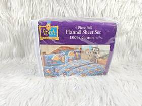 Disney 034086300174 Full - Winnie The Poohs Garden 100 Acre Collection Flannel Sheet Set New/sealed