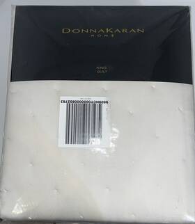 Donna Karan 800298714395 Home The Essential Silk King Quilt Ivory