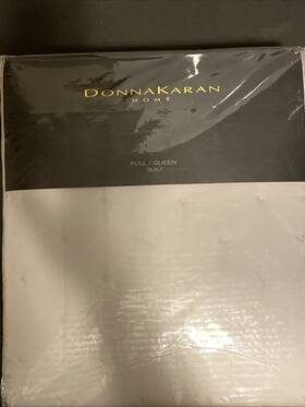 Donna Karan 800298714500 The Essential Silk Queen Quilt Blanket Bedcover Coverlet Platinum