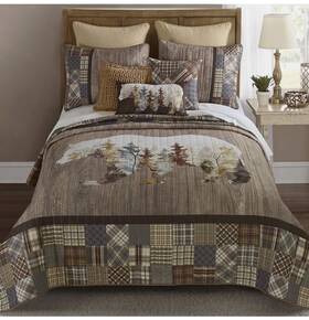Donna Sharp 313048254282 King Bedding Set Chimera Bear Lodge Quilt And 2 Shams