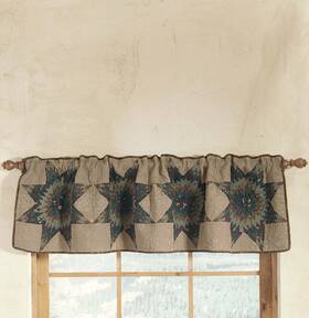 50409 Donna Sharp Forest Star Cotton Quilted Valance/runner