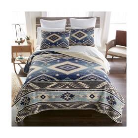 60297 Donna Sharp King Bedding Set - 3 Piece Desert Hill Southwest Quilt With