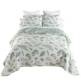 Donna Sharp 754069603732 Twin Bedding Set - 2 Piece Botanical Lodge Quilt With And St