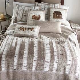 86104 Donna Sharp Birch Forest Cotton Quilted Bedding Twin