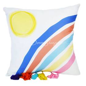 Y20285 Donna Sharp Smoothie Rainbow Decorative Pillow By Your Lifestyle