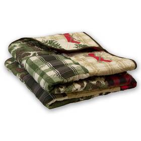 Y20774 Donna Sharp Cedar Lodge Lightweight Quilted Throw From Your Lifestyle By