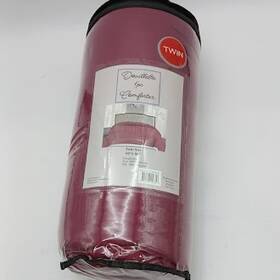 Douillette-tw-66x86-brgdy Douillette 1pc Comforter Twin Size 66x86 100% Polyester - Burgundy