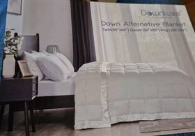 Dl17bt01ik Downluxe King Size Blanket With Satin Trim Lightweight 100% Polyking Ivory