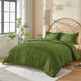 Doz By Sijo 810114089422 100% Long Staple Cotton Duvet Cover Set Soft Sateen Weave Smooth Breat