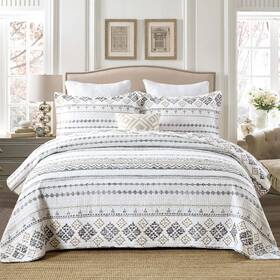 Duohong 689713678852 Quilts Queen Size - Quilt Bedspread Sets 100% Cotton Boho Quilted Bedd