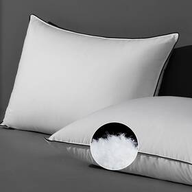 Xy-dp2-s Dwr Cloud-like Luxury Feathers Down Pillows Set Of 2 Soft And Fluffy Support W