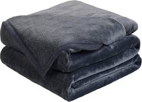 8541806337 Easeland Soft King Size Blanket Winter Warm Microplush Dark Gray