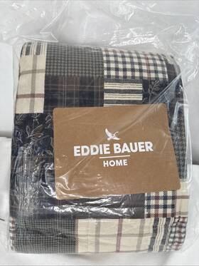 Eddie Bauer 199165044872 - Full/queen Quilt Set Naturally Soft Cotton Bedding Antique Brown
