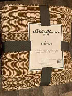 Eddie Bauer 883893611627 Coal Creek Reversible Quilt And Sham Set - Chrome King
