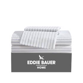 Ushsa01274307 Eddie Bauer - Queen Sheets Cotton Percale Bedding Set Crisp And Cool Home Dec