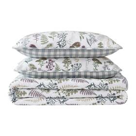 Ushsa91284412 Eddie Bauer Flower Field Green 3-piece Full/queen Cotton Quilt-sham Set
