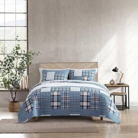 Ushsa91284414 Eddie Bauer - Queen Quilt Set Reversible Cotton Bedding With Matching Shams