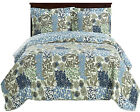 Elena-coverlet Royal Tradition Elena Reversible Quilted Coverlet Piece Oversized Printed Set