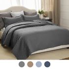 Ba611b1hg6ki Eljracpye2 Bedsure Quilt Set Solid