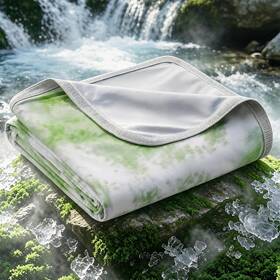 B0dsjgq59x Emme Cooling Blanket Twin Size 60 Inch X80 For X 80 03-tie Dye Green
