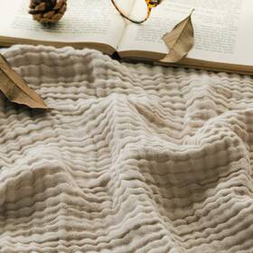 Uea90c3b Emme Cotton Bed Blanket Soft Muslin Boho Bedding Lightweight Breathable Twin