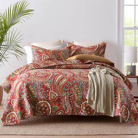 B0bnzykklt Enasal Cotton Bedspread Quilt Sets Reversible Bedding Coverlet Comforter