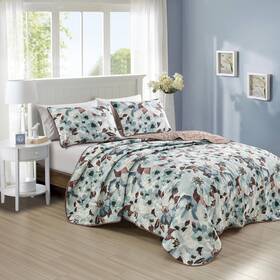 B0dlm8by7j Esca 3-piece Nalla Floral Blue Bedspread Set King Size Watercolor Flower Quilt B0dlm8by7j Esca 3-piece Nalla Floral Blue Bedspread Set King Size Watercolor Flower Quilt