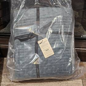 Evergrace 445009874888 Velvet Quilt Set King - Cal Stormy Blue