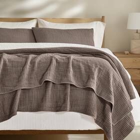 Evergracehome 850062217911 Cotton Coverlet Set King 108 X 98 3 Pieces Lightweight Soft Matelass Bedding
