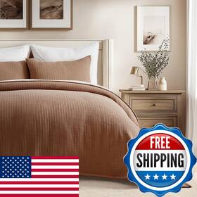 B0dfbx54l9 Evergracehome Cotton Gauze King Bedspread Ultra Soft Prewashed Pick Stitch