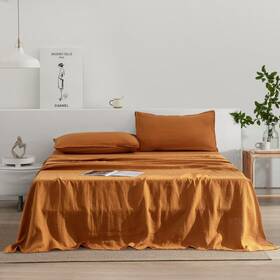 Everly 709930298685 Linen Sheets Set Twin Size 100% French Pure 3pieces