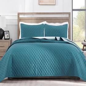 Exclusivo Mezcla 711181251159 Ultrasonic California King Size Quilt Bedding Set With Pillow