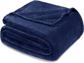 Fb-nb6080 Exclusivo Mezcla Fleece Blanket Twin Size For Bed 60x80 Navy Blue