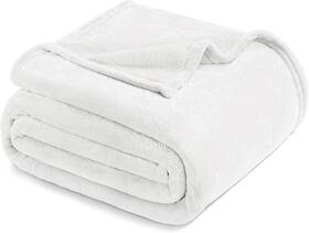 Lftb-wt90104 Exclusivo Mezcla Fleece Blanket King Size For 104 Inch X90 Pure White