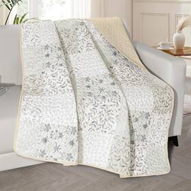 Qt-13-pag Exclusivo Mezcla 50 Inch X 60 Quilted Throw Blanket- Microfiber Quilt With Boh