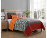 Ezr-4qt-twxt-in-orang Vcny Home Orange Piece Twin Xl Medallion Quilt Set