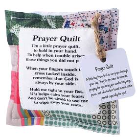 Wap-fanfanwin-0759 Fanfanwin 1 Pc Mini Prayer Quilt With Cross Inside Vintage Pocket Scripture P