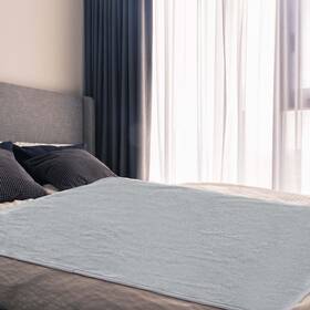 Wap-fanfanwin-1098 Fanfanwin 1 Pcs Couples Waterproof Mat Lover Reusable 72 X 34 In Grey