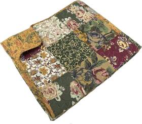 Fashions 313017353350 Antique Chic Quilted Patchwork Throw 50 Inch X 60 Multicolor