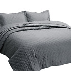 Ba611b1lg6fq Fba Bedsure Bed Quilts Solid Grey Bedspread Diamond Pattern Coverlet
